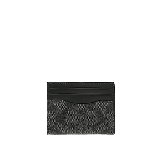 Coach Slim Id Card Case In Signature Canvas
